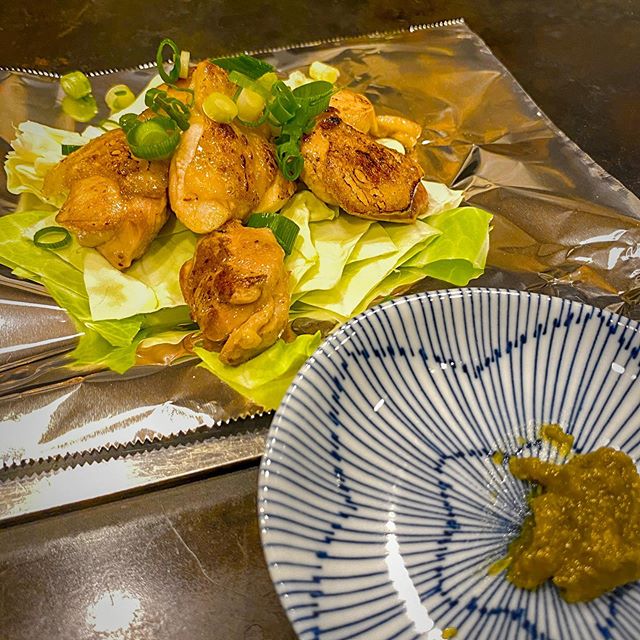 鳥もも塩焼き#颯走駆 #颯走駆さっそく #大阪市港区#鉄板焼き #お好み焼き